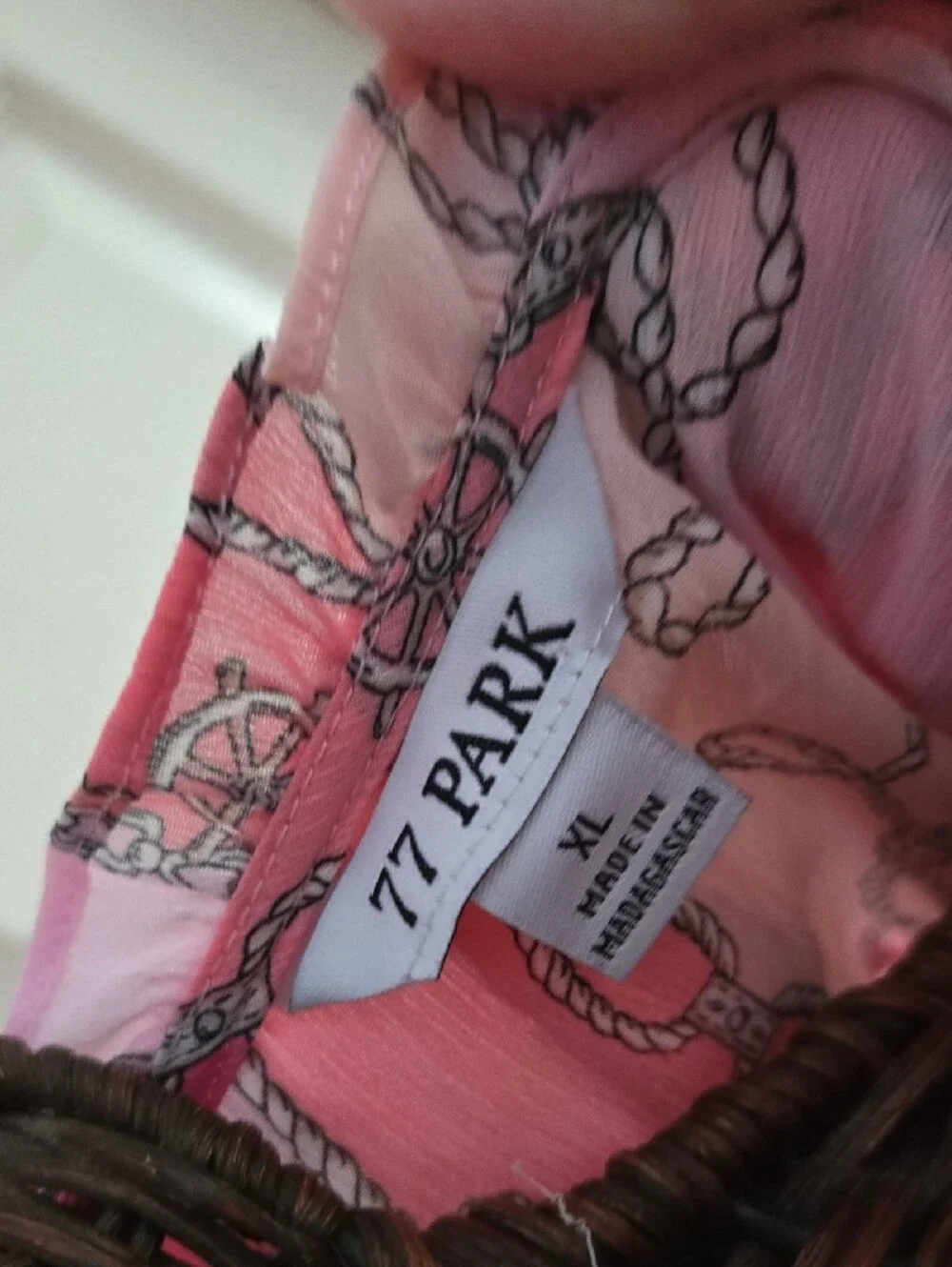 77 Park Women's Pink Striped Ruffle Sleeve Camisole-Size XL